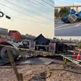 Fallece trailero al volcarse en el Libramiento