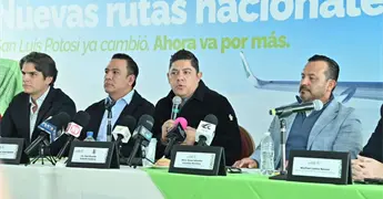 SLP tendr&aacute; nuevas rutas a&eacute;reas a CDMX y Monterrey en 2026