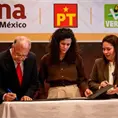 Morena,  PVEM y PT ir&aacute;n juntos en 2027