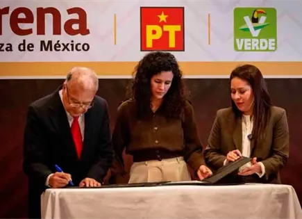 Morena,  PVEM y PT ir&aacute;n juntos en 2027