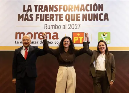 Morena, PT y PVEM firman acuerdo para mantener la coalici&oacute;n rumbo a 2027