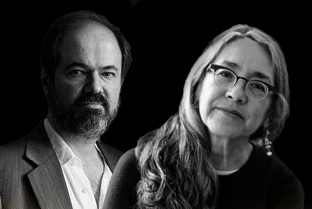 Juan Villoro y Cristina Rivera Garza / Foto: UASLP