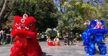 Un drag&oacute;n toma Tequis: cultura china y kung-fu llegan gratis a la capital