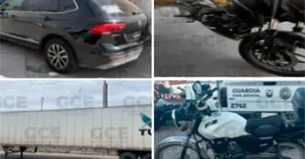 Aseguran 5 unidades con reporte de robo