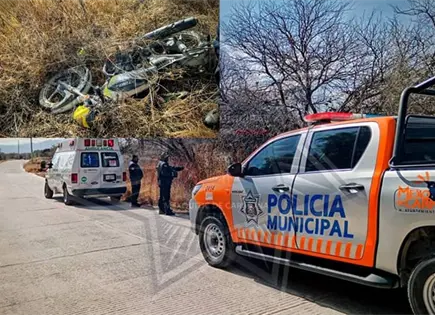Fallece joven motociclista al derrapar, en Mexquitic