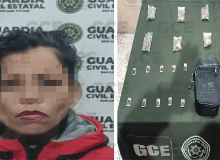 Detienen a mujer con drogas en la colonia Los Reyitos