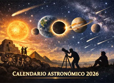 Calendario astron&oacute;mico 2026