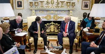 Petro y Trump se re&uacute;nen a puerta cerrada en la Casa Blanca