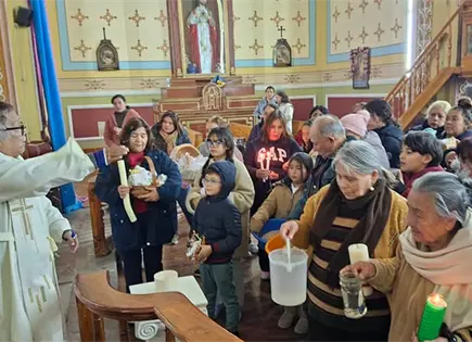 Bendicen a los Ni&ntilde;os Dios, semillas y velas