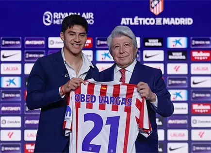 Obed Vargas cumple su sue&ntilde;o y debuta con Atl&eacute;tico de Madrid en la Copa del Rey
