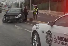 S&oacute;lo da&ntilde;os en choque sobre Rocha Cordero