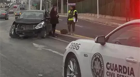S&oacute;lo da&ntilde;os en choque sobre Rocha Cordero