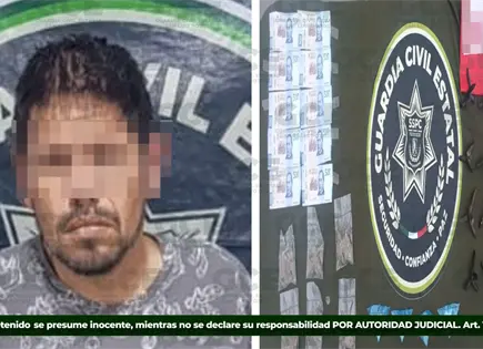 Sorprenden a sujeto en portaci&oacute;n de drogas y ponchallantas