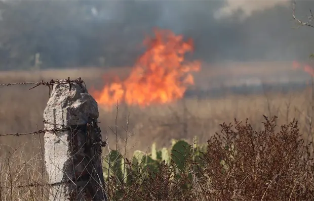 Efecto lupa desata enorme incendio en Soledad (video)