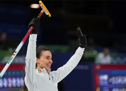 Stefania Constantini brilla en competencia de curling en Cortina dAmpezzo