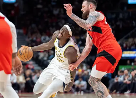 Raptors de Toronto vencen a los Pacers de Indiana en la NBA