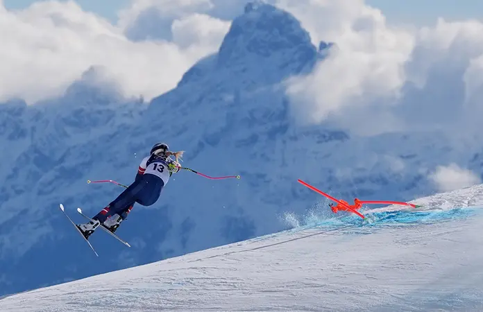 Vonn sufre una aparatosa caída