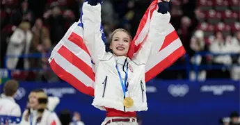 Amber Glenn usa sin permiso canci&oacute;n en rutina ol&iacute;mpica en Mil&aacute;n