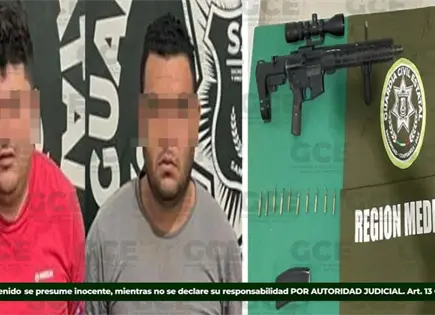 Caen dos con armas de fuego tras operativos de GCE