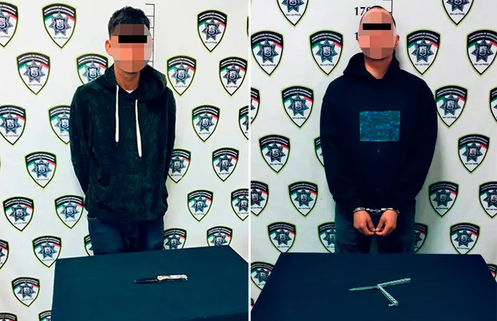 Con navajas, sorprenden a par de vándalos