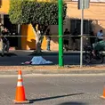 Peatón fallece al ser arrollado por una motocicleta