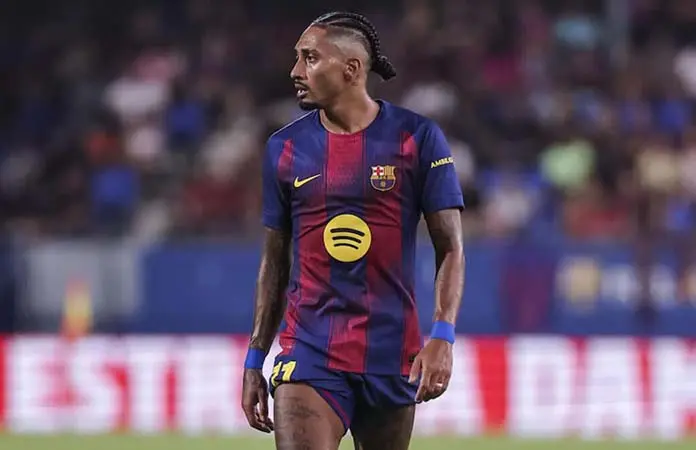 Raphinha sigue en duda para la Copa del Rey