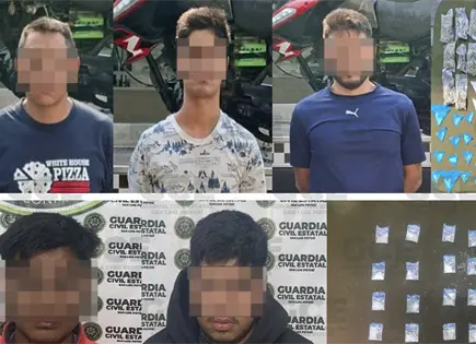 Detienen a cinco personas con droga en Valles y Villa de Arriaga