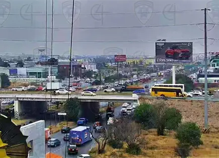 Reportan tr&aacute;fico intenso en cuadrantes oriente y centro de la capital