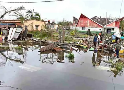 Desastre tras paso del cicl&oacute;n "Gezani"