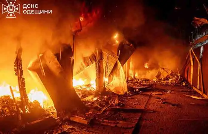 Misiles y drones impactan Kiev