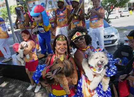 Perros disfrazados protestan contra crueldad en carnaval de R&iacute;o
