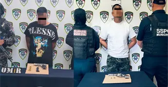 Detienen a dos hombres armados durante festejos de Carnaval 2026 en la capital potosina