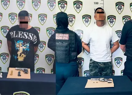 Detienen a dos hombres armados durante festejos de Carnaval 2026 en la capital potosina