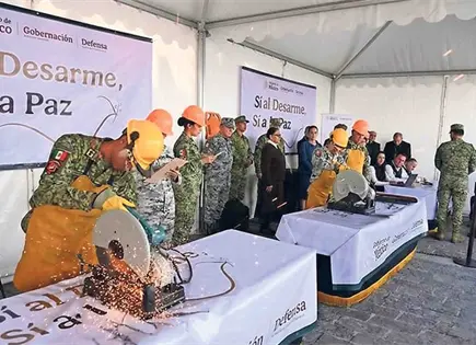 Segob ha canjeado m&aacute;s de 9 mil armas