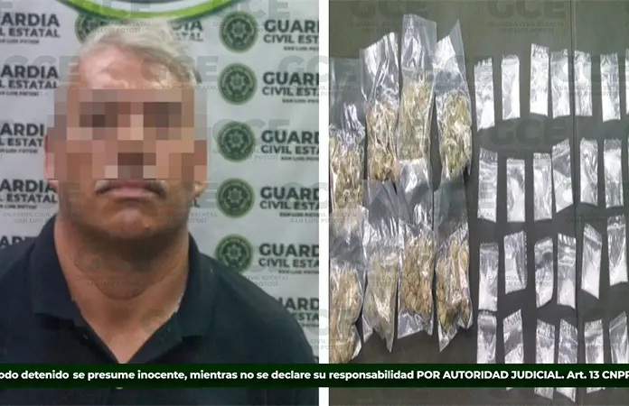 Atrapan a vendedor de droga en Las Terceras