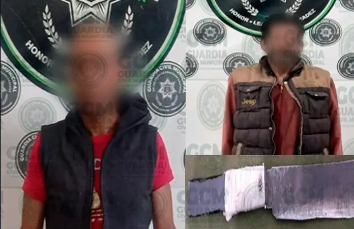 Par de infractores terminan tras las rejas