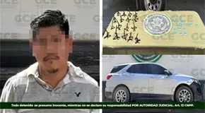 Sorprenden a sujeto con cristal y ponchallantas en Ciudad Valles
