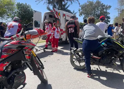 Motociclista sufre accidente en avenida Mar&iacute;a Teresa: Cruz Roja atiende