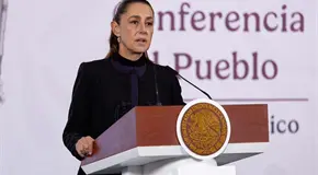 Sheinbaum a re&uacute;ne a su gabinete en Palacio Nacional