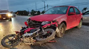 Motociclista queda grave tras choque en la Valles-Mante