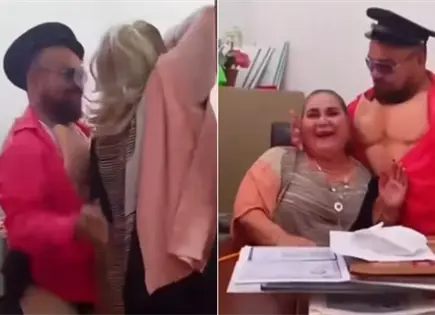 Video | Regidora de Rioverde, en pol&eacute;mica por show en oficina