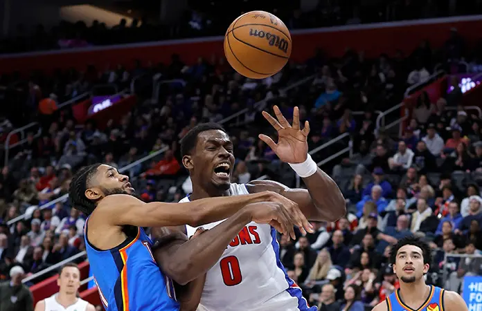 Ganan Pistons ante Thunder mermado