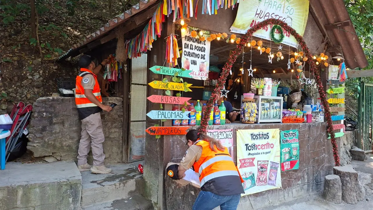 Supervisión en paraje Micos.