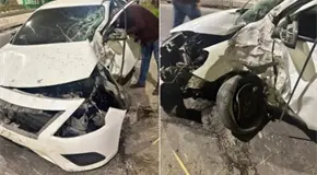 Pierde control y se estrella en bulevar R&iacute;o Espa&ntilde;ita