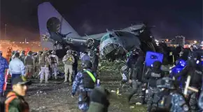 Se estrella avi&oacute;n militar de carga en Bolivia