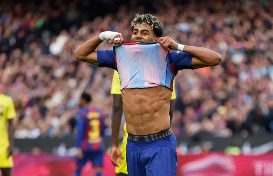 Triplete de Yamal mantiene al Bar&ccedil;a de l&iacute;der