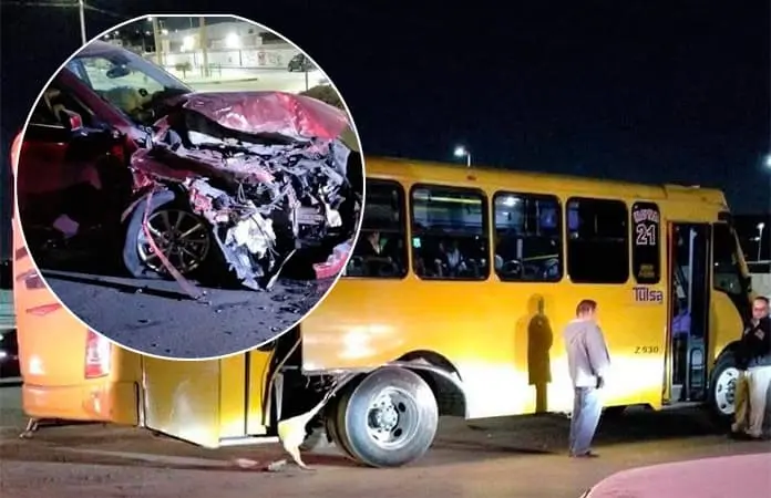 Camionero causa fuerte accidente en la Av. Ju&aacute;rez