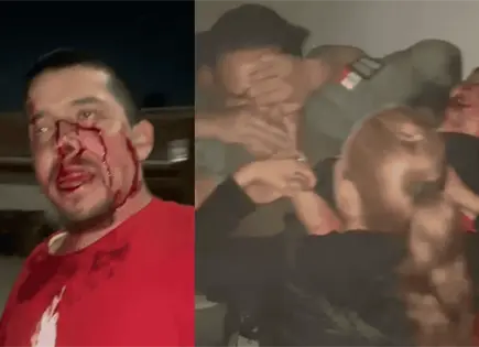 Ebrio desata agresi&oacute;n contra polic&iacute;as en Villa Alborada