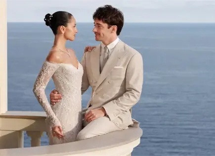 Alexandra Saint Mleux y Charles Leclerc se casan en M&oacute;naco