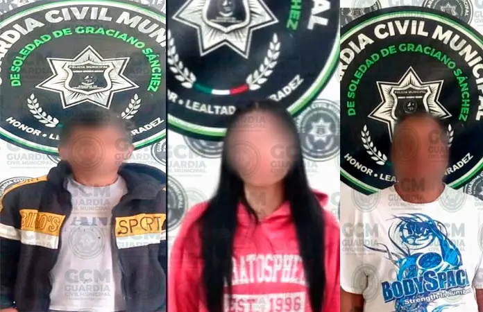Arrestan a tres personas por violencia familiar